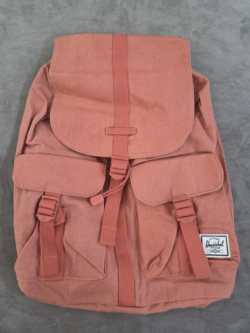 Herschel Dawson Unisex One Size Apricot Brandy Canvas Casual Backpack 10233-0252